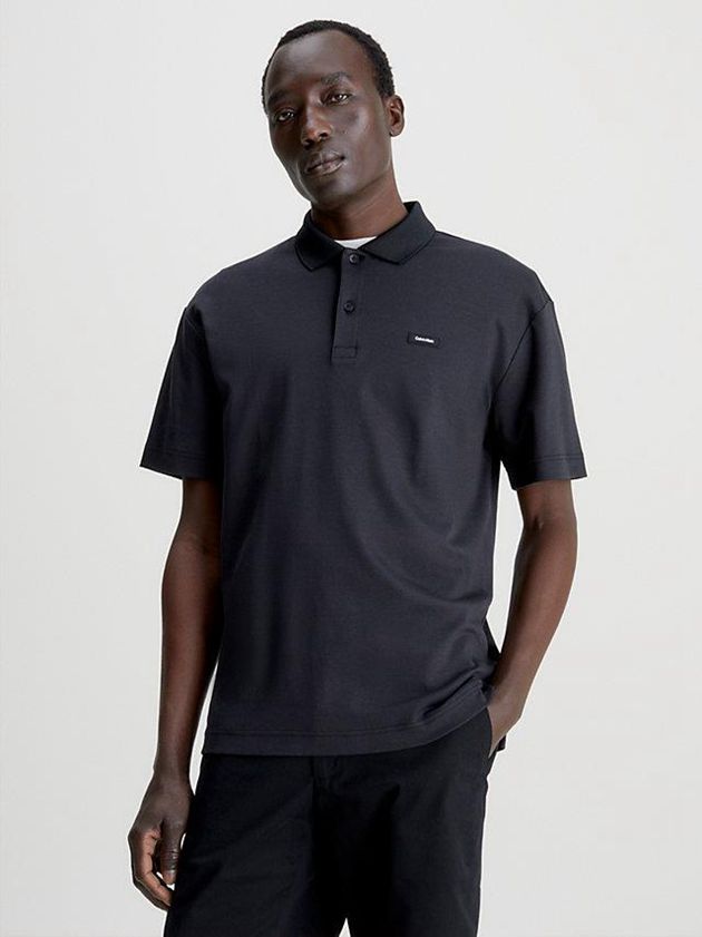 Calvin Klein USA Regular Fit Mens Polo Black 8025194-EB